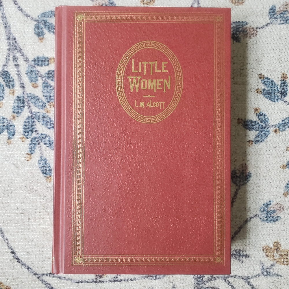 Little Women Hardcover Book In Red and Gold
